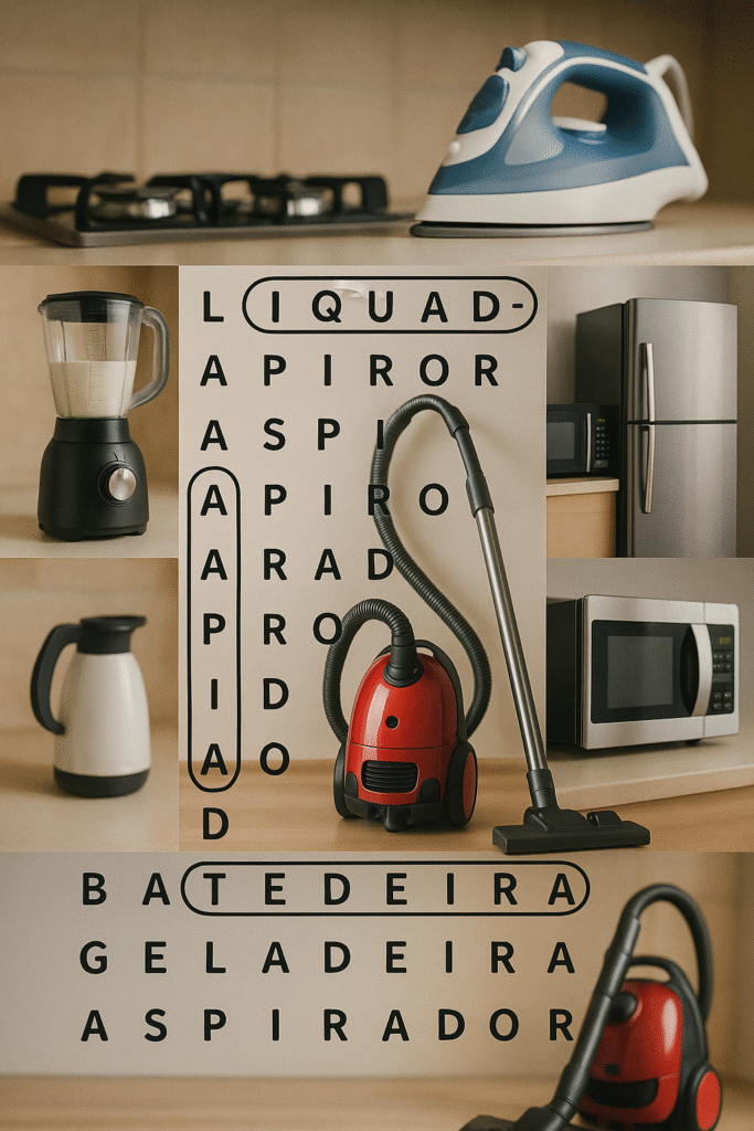 caça palavras eletrodomésticos