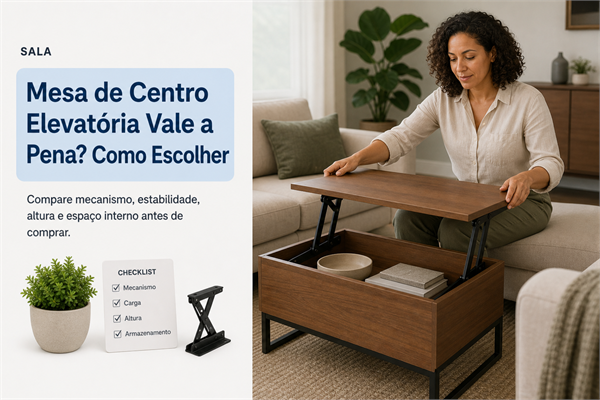 Mesa de Centro Elevatória Vale a Pena? Como Escolher