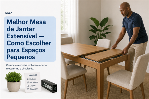 Mesa de Jantar Extensível para Espaço Pequeno: Como Escolher