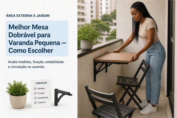 Mesa Dobrável para Varanda Pequena: Como Escolher