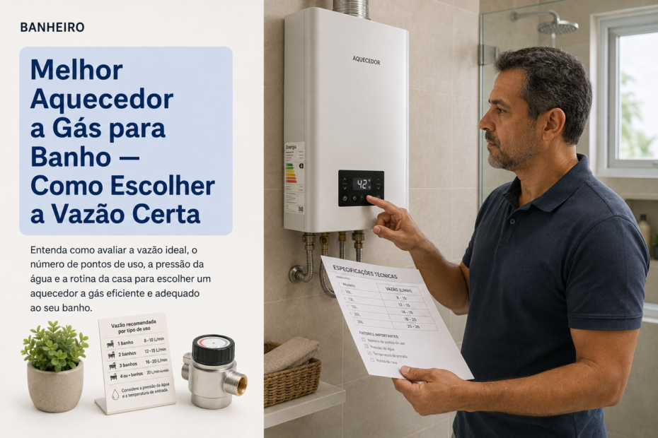 Melhor Aquecedor a Gás para Banho — Como Escolher a Vazão Certa