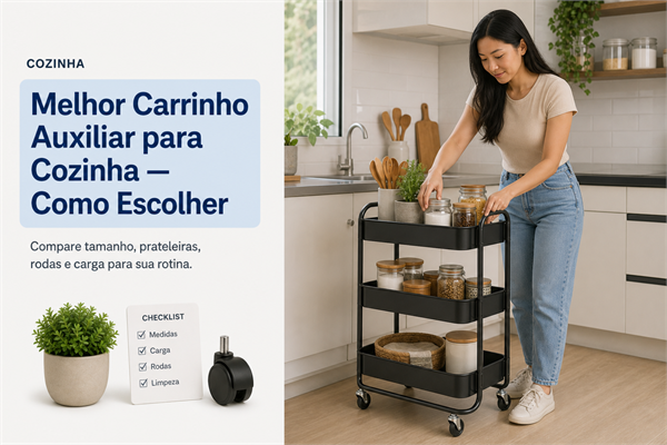 Melhor Carrinho Auxiliar para Cozinha — Como Escolher