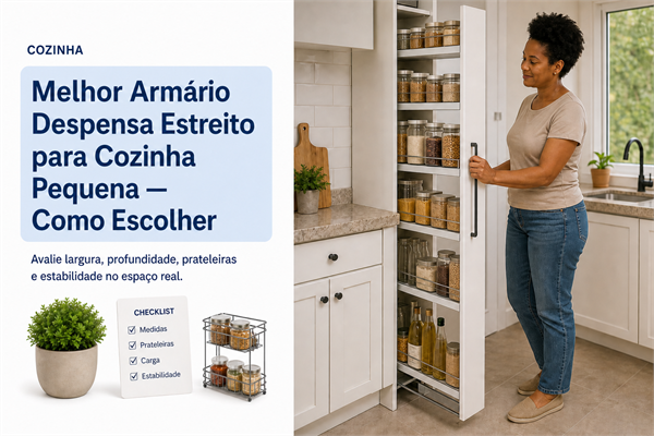 Melhor Armário Despensa Estreito para Cozinha Pequena — Como Escolher