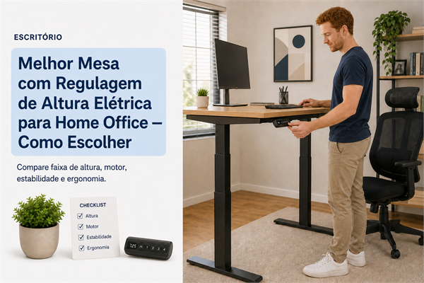 Melhor Mesa com Regulagem de Altura Elétrica para Home Office — Como Escolher