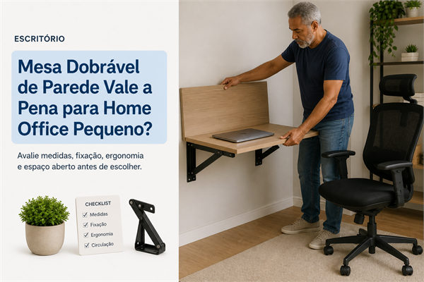 Mesa Dobrável de Parede para Home Office Vale a Pena?