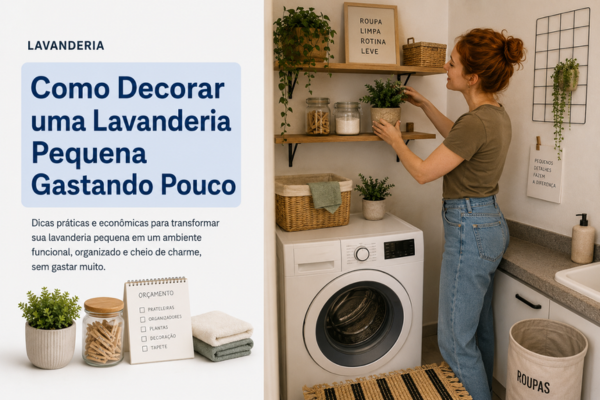 Como Decorar uma Lavanderia Pequena Gastando Pouco