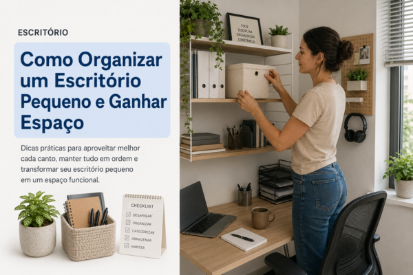 Como Organizar um Escritório Pequeno e Ganhar Espaço