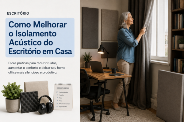 Como Melhorar o Isolamento Acústico do Escritório em Casa