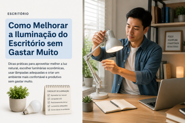 Como Melhorar a Iluminação do Escritório sem Gastar Muito