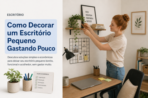 Como Decorar um Escritório Pequeno Gastando Pouco