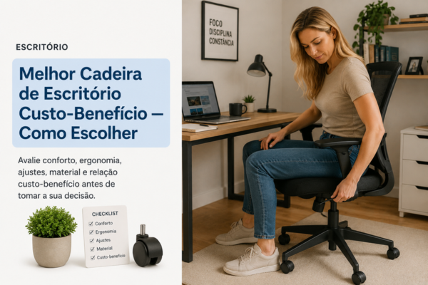 Melhor Cadeira de Escritório Custo-Benefício — Como Escolher
