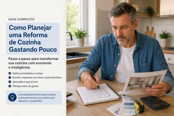 Como Planejar uma Reforma de Cozinha Gastando Pouco