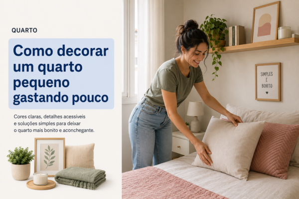Como decorar um quarto pequeno gastando pouco