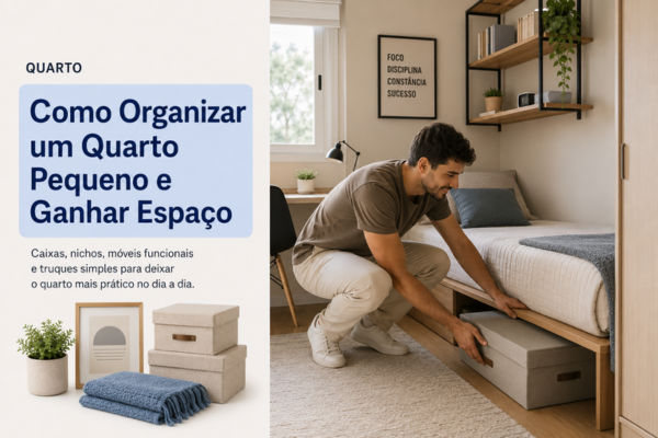Como Organizar um Quarto Pequeno e Ganhar Espaço