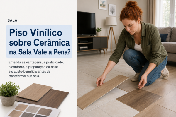 Piso Vinílico sobre Cerâmica na Sala Vale a Pena?