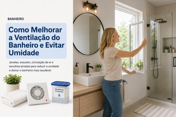 Como Melhorar a Ventilação do Banheiro e Evitar Umidade