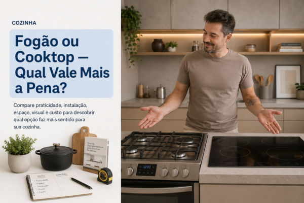 Fogão ou Cooktop — Qual Vale Mais a Pena?