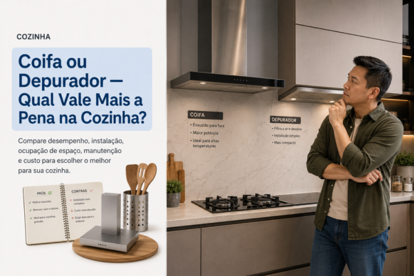 Coifa ou Depurador — Qual Vale Mais a Pena na Cozinha?