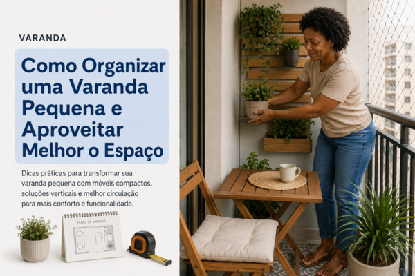 Como Organizar uma Varanda Pequena e Aproveitar Melhor o Espaço