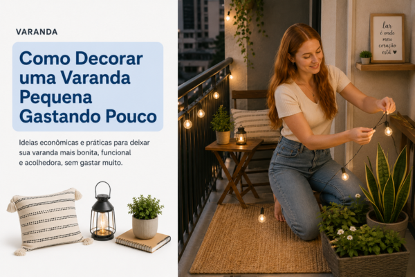 Como Decorar uma Varanda Pequena Gastando Pouco