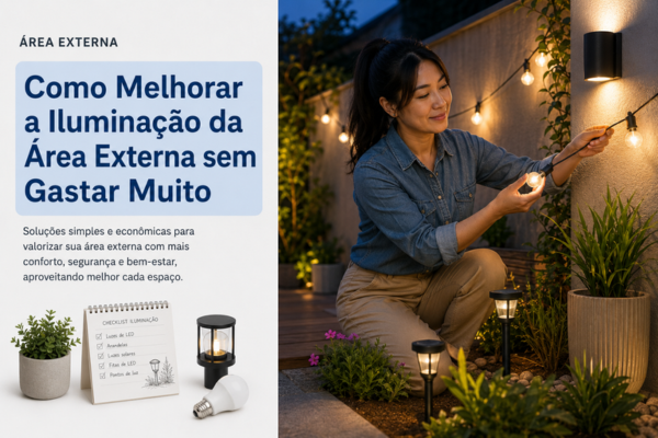 Como Melhorar a Iluminação da Área Externa sem Gastar Muito