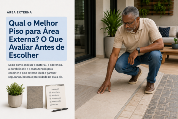 Qual o Melhor Piso para Área Externa? O Que Avaliar Antes de Escolher