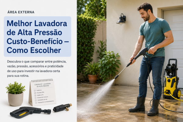 Melhor Lavadora de Alta Pressão Custo-Benefício — Como Escolher