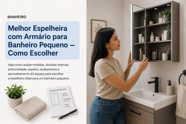 Melhor Espelheira com Armário para Banheiro Pequeno — Como Escolher