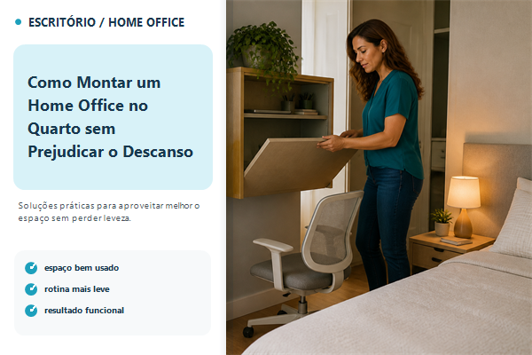 Como Montar um Home Office no Quarto sem Prejudicar o Descanso
