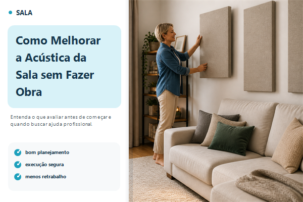Como Melhorar a Acústica da Sala sem Fazer Obra